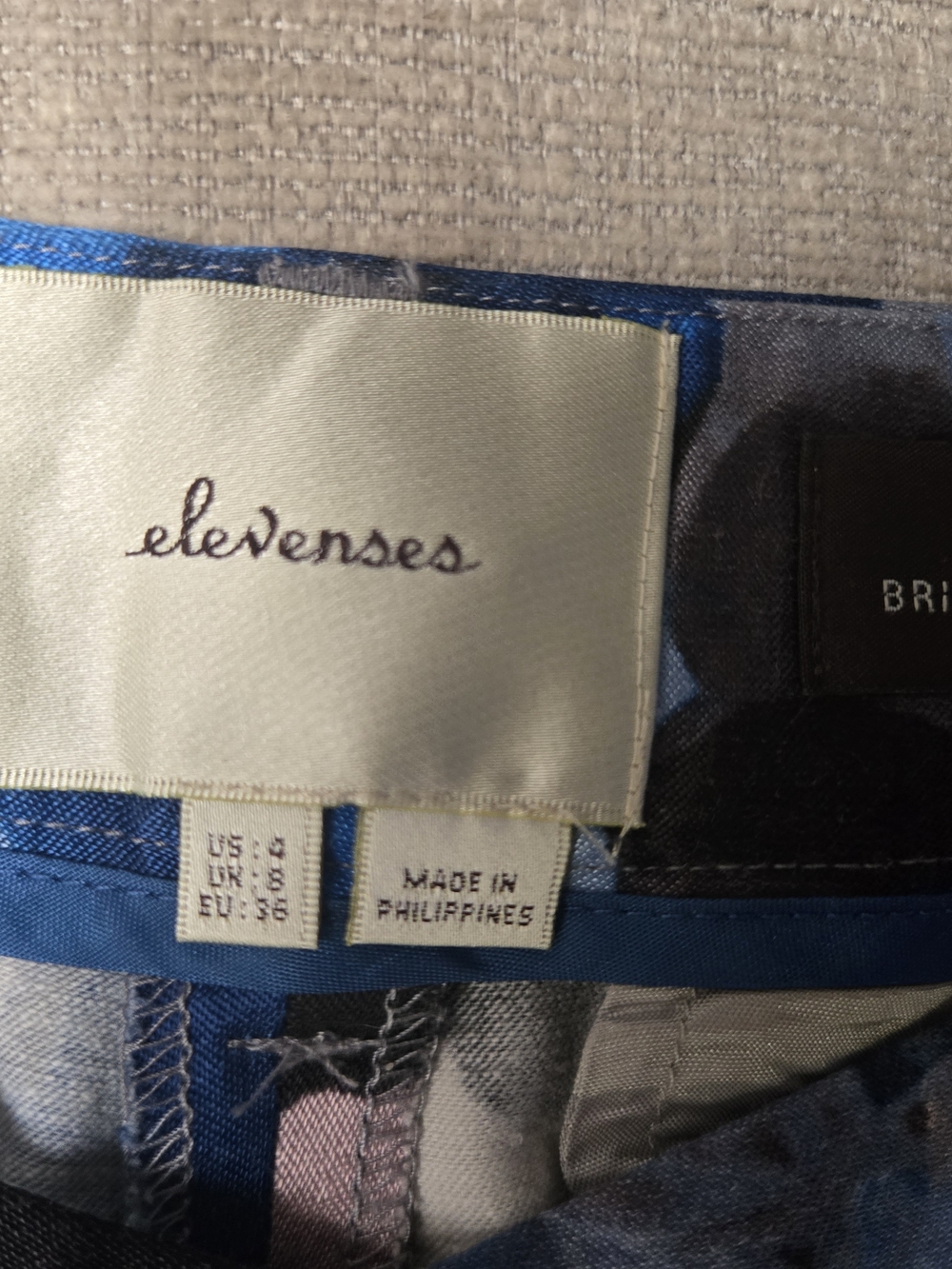elevenses Blue Patterned Skirt/Shorts - Blue